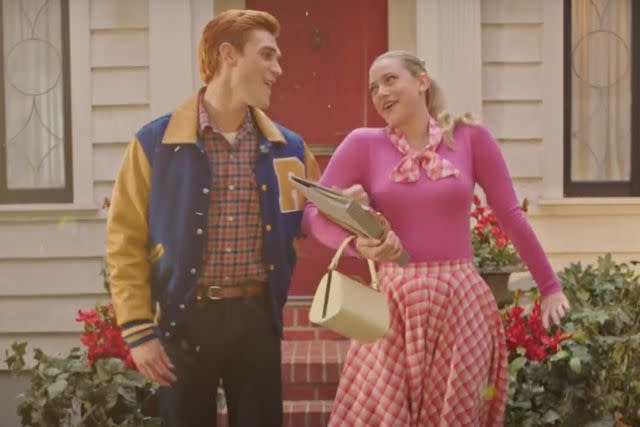 <p>The CW</p> KJ Apa and Lili Reinhart in "Archie the Musical!"