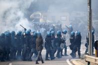 Protest against implementation of the COVID-19 health pass, in Trieste