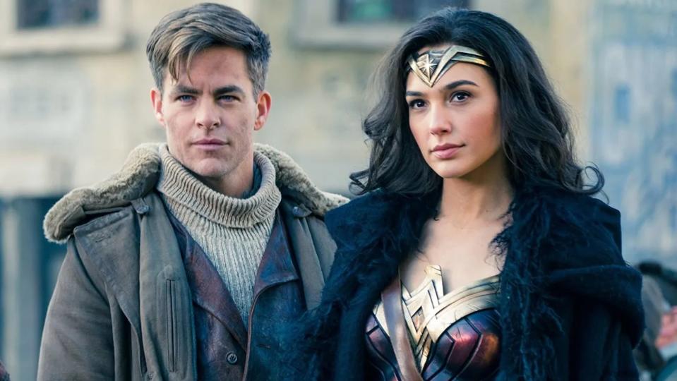 chris pine and gal gadot in wonder woman