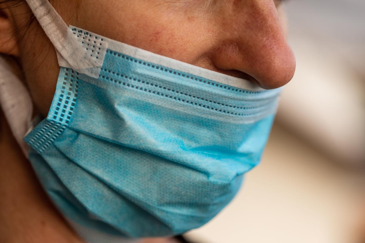 The exposed nose &mdash; an unsafe sight that's seen way too often during the coronavirus pandemic. (Photo: Giulio Fornasar via Getty Images)