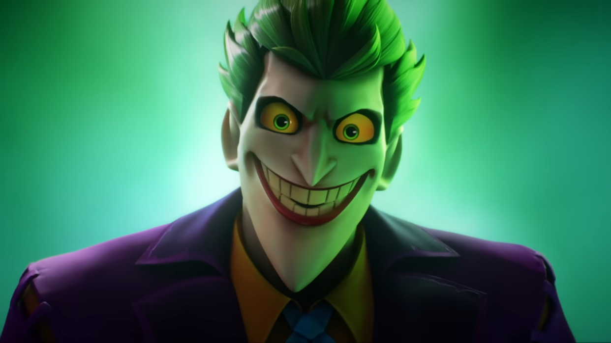  The Joker as he appears in a trailer for fighting game Multiversus. 