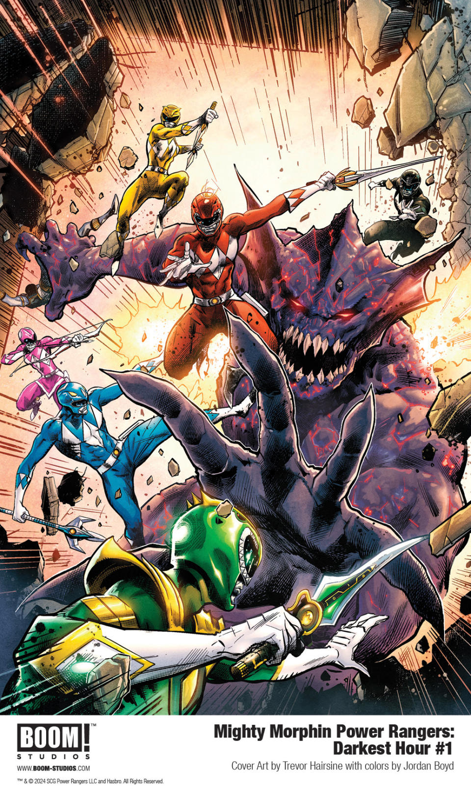 Art from Mighty Morphin Power Rangers: Darkest Hour #1