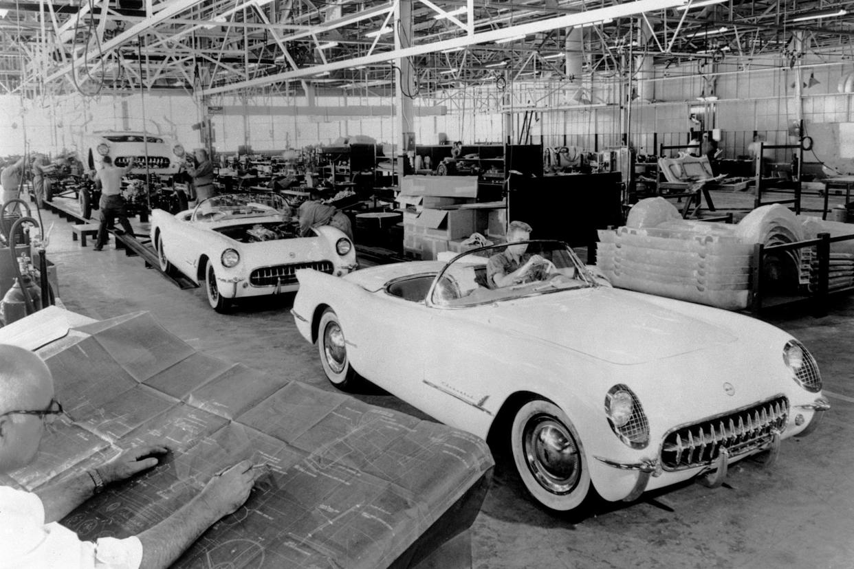 The first Corvettes were produced in Flint, Michigan on June 30, 1953.