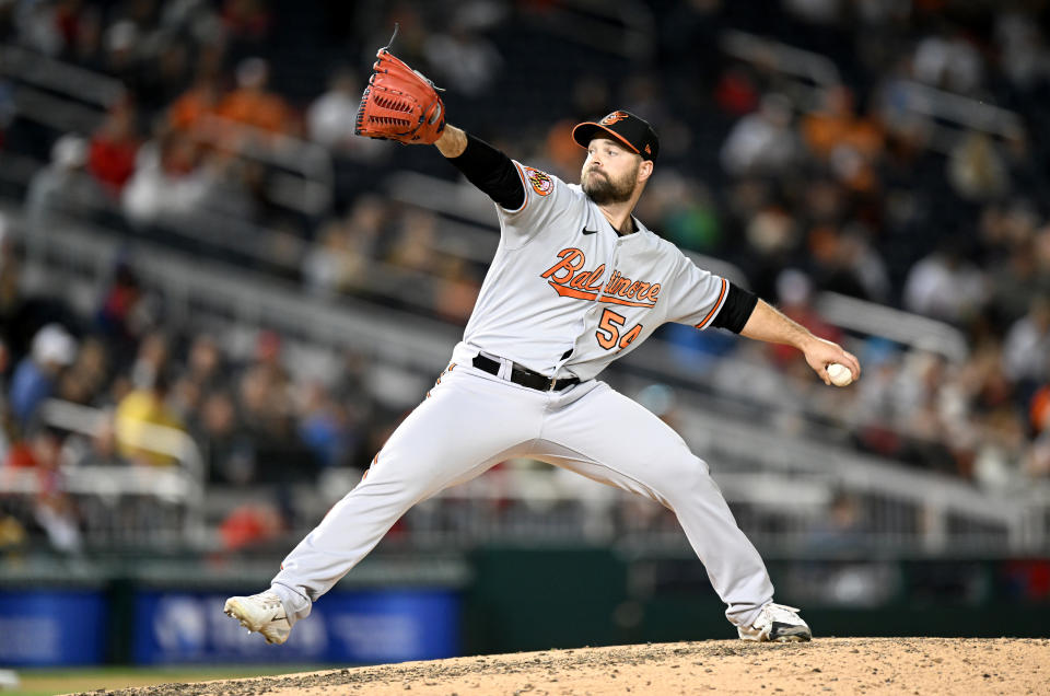 金鶯左投Danny Coulombe。 (Photo by G Fiume/Getty Images)