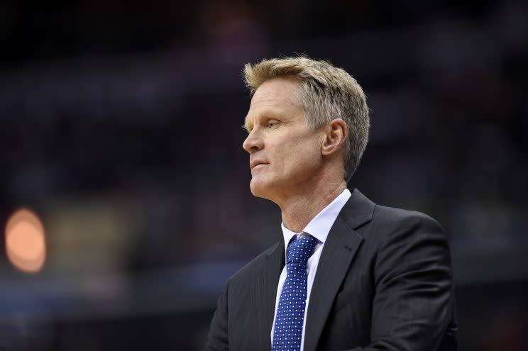Warriors coach Steve Kerr underwent a procedure to address the ailment that's kept him from the bench. (AP)