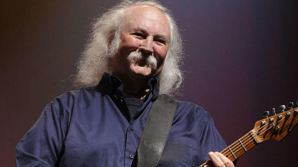 WAINSCOTT, NY - SEPTEMBER 01: David Crosby performs at Hamptons Rocks For Charity To Benefit OCRF and CCFA at East Hampton Studio on September 1, 2011 in Wainscott, New York.   Eugene Gologursky/Getty Images for OCRF/AFP (Photo by Eugene Gologursky / GETTY IMAGES NORTH AMERICA / Getty Images via AFP)