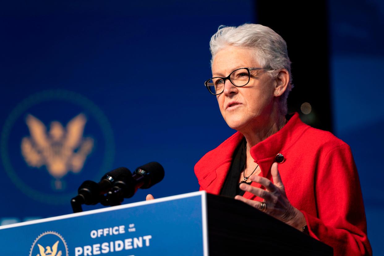 Defeating the threat of global climate change "is the fight of our lifetimes," Gina McCarthy said after being introduced as Biden's nominee to be his national climate adviser. (Photo: ALEX EDELMAN via Getty Images)
