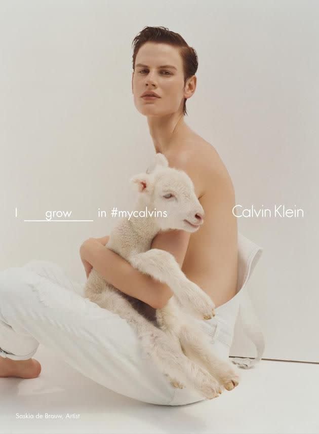 Saskia de Brauw for #MyCalvins. Photo: Calvin Klein