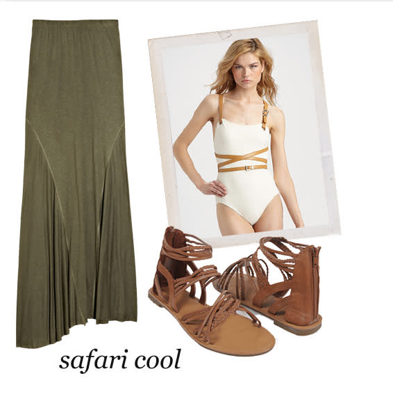 Swimsuit Styling: Safari Cool