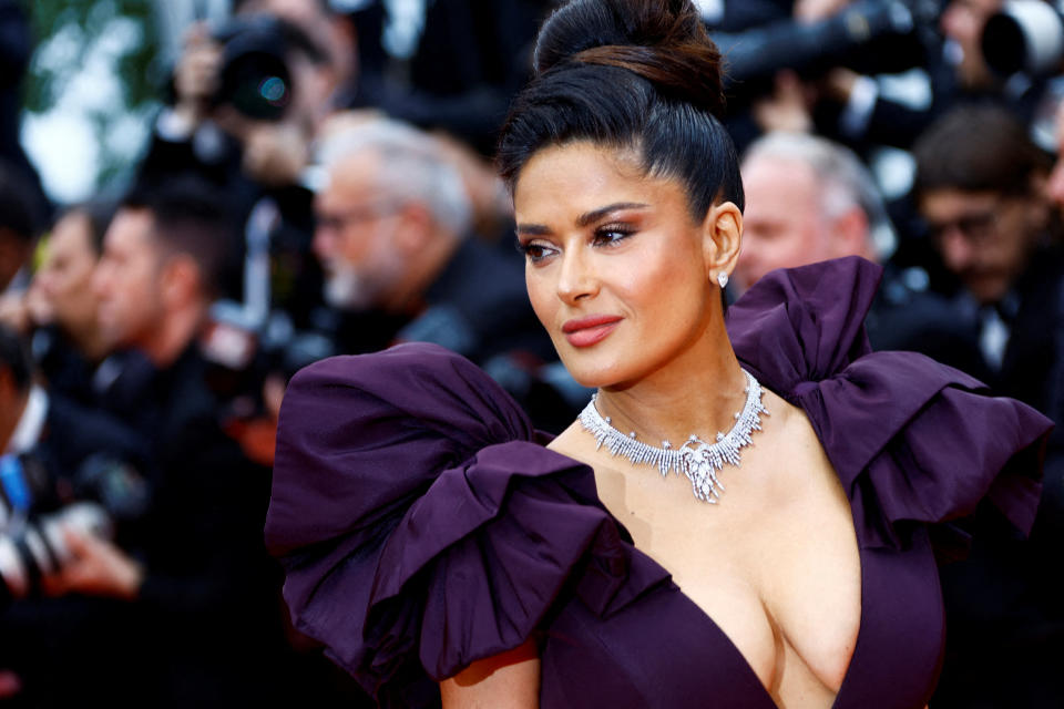 Salma Hayek en el Festival de Cine de Cannes 76th, 20 de mayo de 2023. Foto: REUTERS/Eric Gaillard