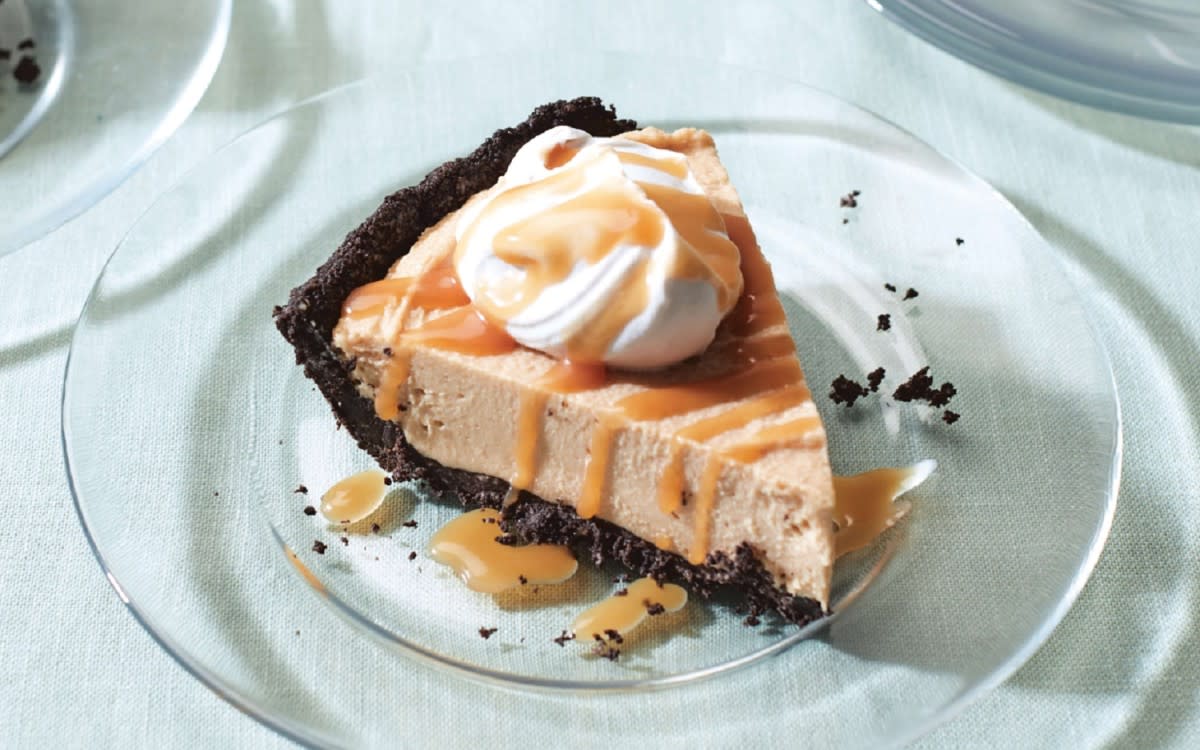 <p>Alison Ashton</p><p>This no-bake vegan chocolate peanut butter cheesecake is a healthy and decadent dessert!</p><p><strong>Get the recipe:</strong> <a href="/1332591/alison-ashton/vegan-no-bake-cheesecake/" data-ylk="slk:Vegan No-Bake Peanut Butter Cheezecake;elm:context_link;itc:0;sec:content-canvas" class="link rapid-noclick-resp"><strong>Vegan No-Bake Peanut Butter Cheezecake</strong></a></p>