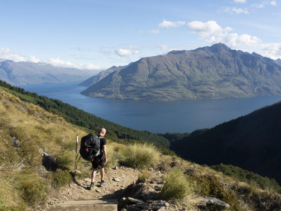 Paul hiking through New Zealand (Collect/PA Real Life)