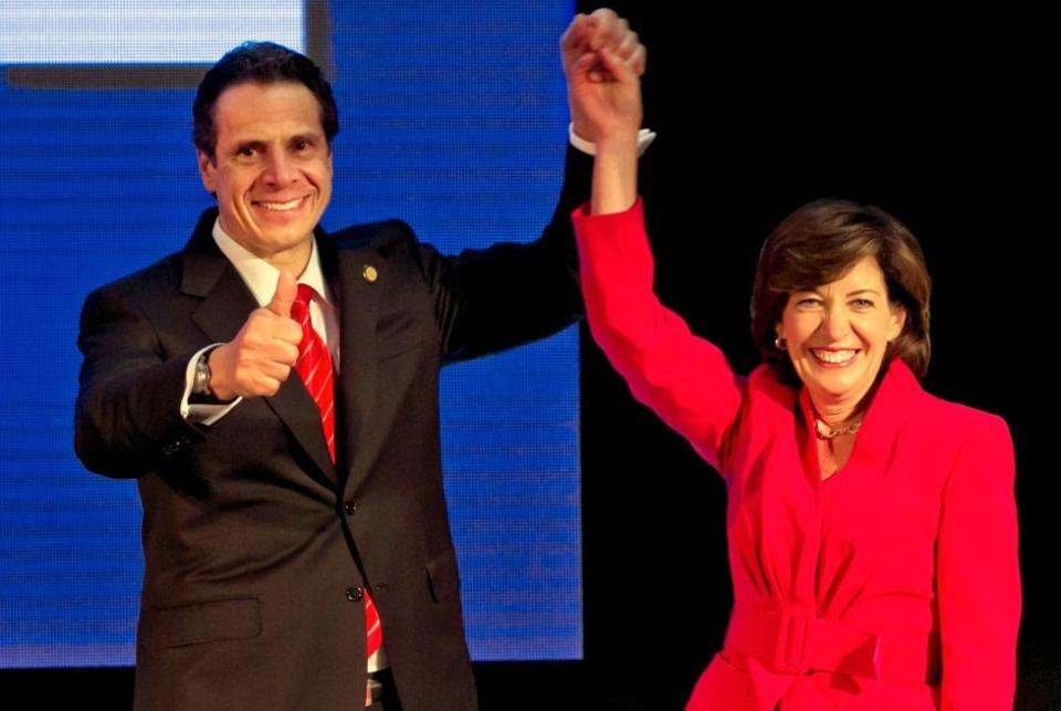 Andrew Cuomo and Kathy Hochul, running mates in 2014.