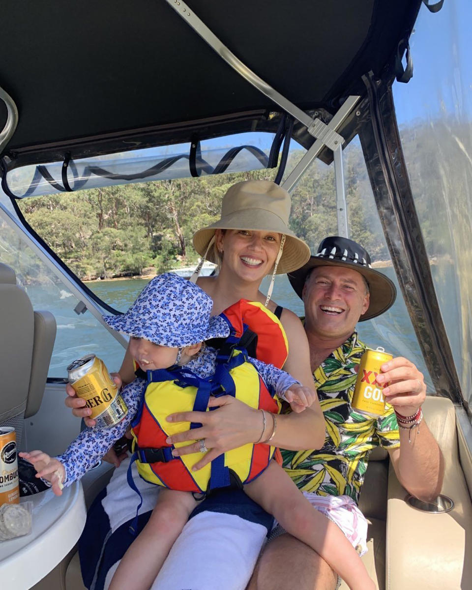 Karl Stefanovic, Jasmine Yarbrough and their daughter