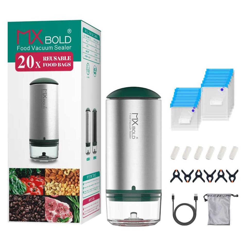 MXBOLD 25PCS Portable Vacuum Sealer Machine