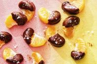 <p>Hello, easiest dessert ever. Just dip clementine pieces in chocolate and sprinkle with salt, cinnamon and cayenne.</p><p><em><a href="https://www.womenshealthmag.com/food/a34744166/spicy-chocolate-dipped-clementines-recipe/" rel="nofollow noopener" target="_blank" data-ylk="slk:Get the recipe from Women's Health »;elm:context_link;itc:0;sec:content-canvas" class="link ">Get the recipe from Women's Health »</a></em></p>