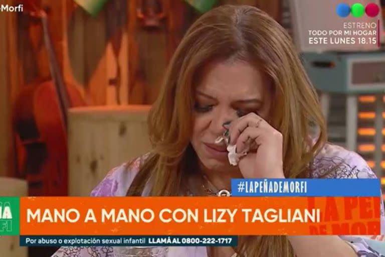 Lizy Tagliani contó su dolorosa experiencia por primera vez y conmovió a todos en el estudio