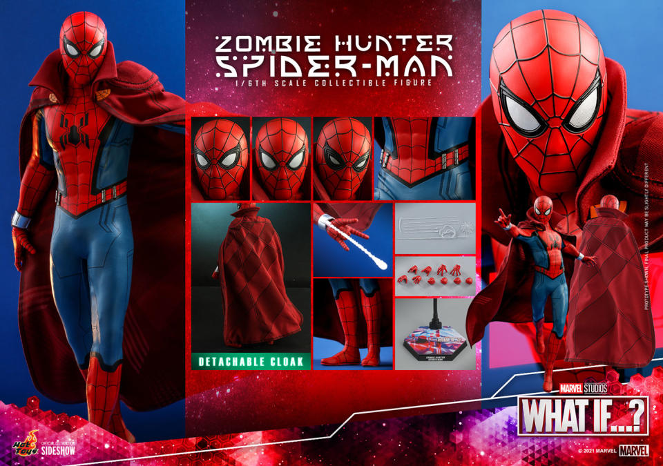Hot Toys' Zombie Hunter Spider-Man deluxe figure, as seen in the What If...? series.