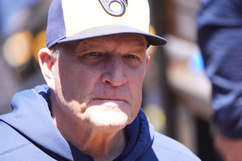 Milwaukee Brewers manager Pat Murphy was ejected during a win over the Tampa Bay Rays on Tuesday in Milwaukee. File Photo by Bill Greenblatt/UPI