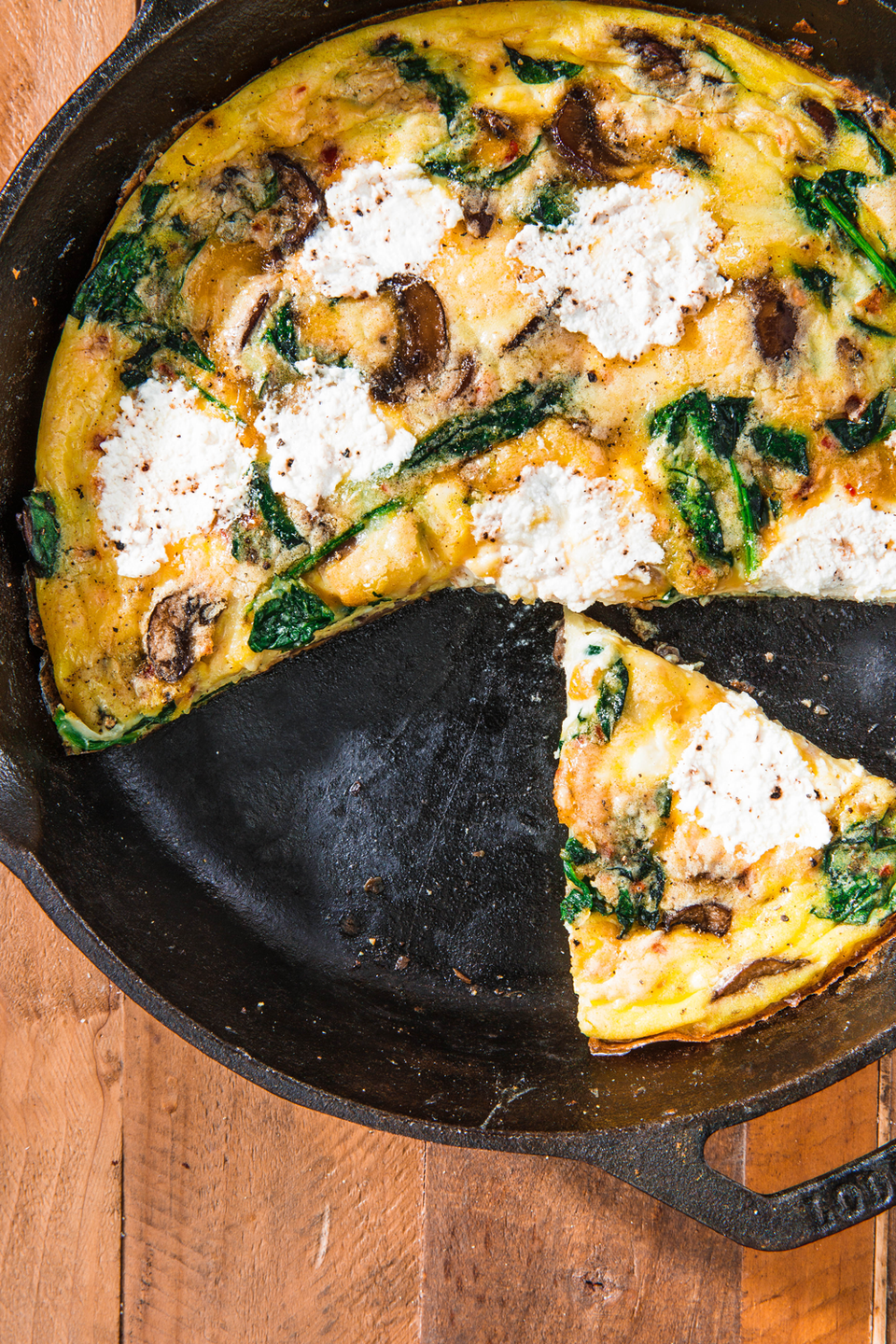 <p>There is no limit to what you can add to a frittata. It's a versatile dish that can handle most vegetables, cheese, and meats that you throw at it, and our recipe has all the tips and tricks to getting a fluffy-centered, crispy-edged frittata every time. <br><br>Get the <strong><a href="https://www.delish.com/cooking/recipe-ideas/a24229816/frittata-recipe/" rel="nofollow noopener" target="_blank" data-ylk="slk:Easy Frittata recipe;elm:context_link;itc:0;sec:content-canvas" class="link ">Easy Frittata recipe</a></strong>.</p>