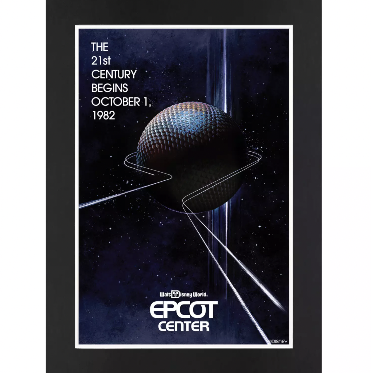 EPCOT 1982 Opening Matted Print