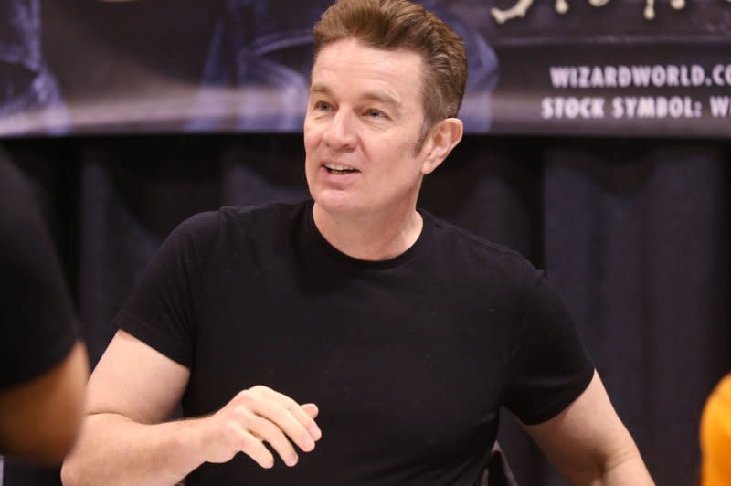 James Marsters talks to fans on Day one of the Wizardworld Comic Con at America's Center at the Dome in St. Louis in 2018. File Photo by Bill Greenblatt/UPI