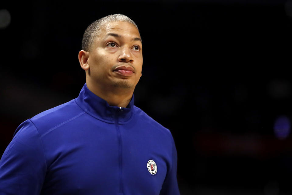 Tyronn Lue responded to a tweet from Daryl Morey. (Katelyn Mulcahy/Getty Images)