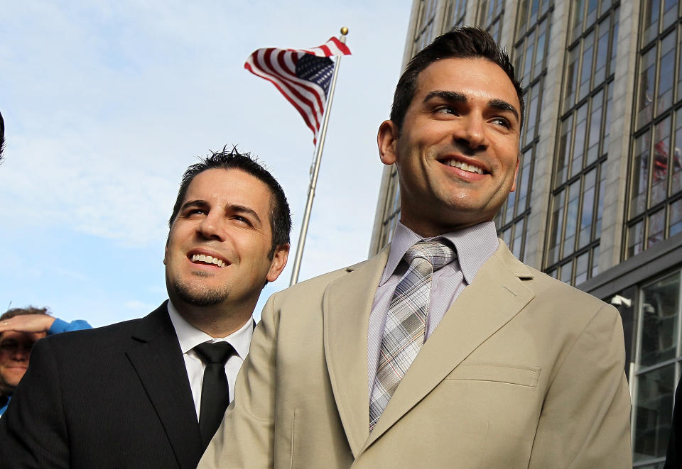 Same Sex Marriage Advocates Rally At San Francisco Court Hearing