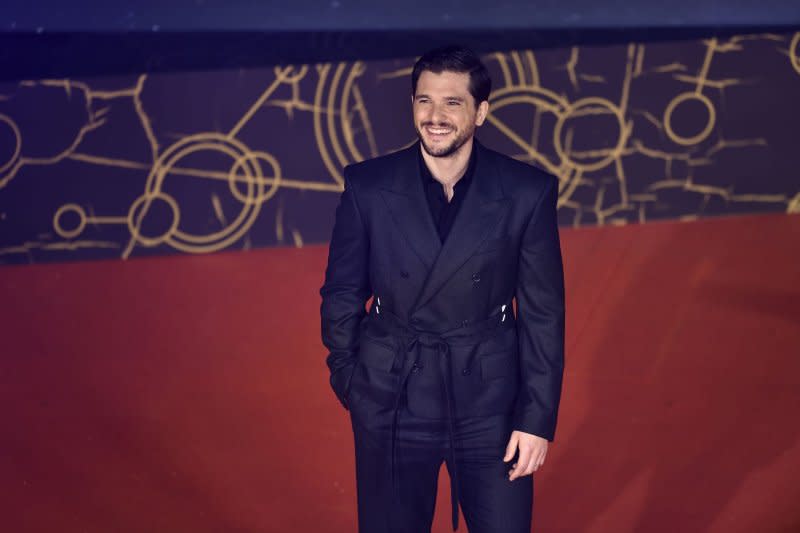 Kit Harington attends the red carpet of the movie "Eternals" during the 16th Rome Film Fest on October 24, 2021. The actor turns 37 on December 26. File Photo by Rocco Spaziani/UPI