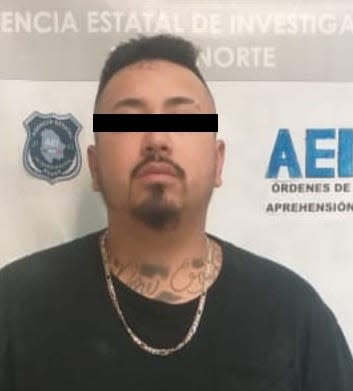 Luis Edward Castro, alias "El Alaska," seen here after his arrest in Juarez, Mexico, in 2020.