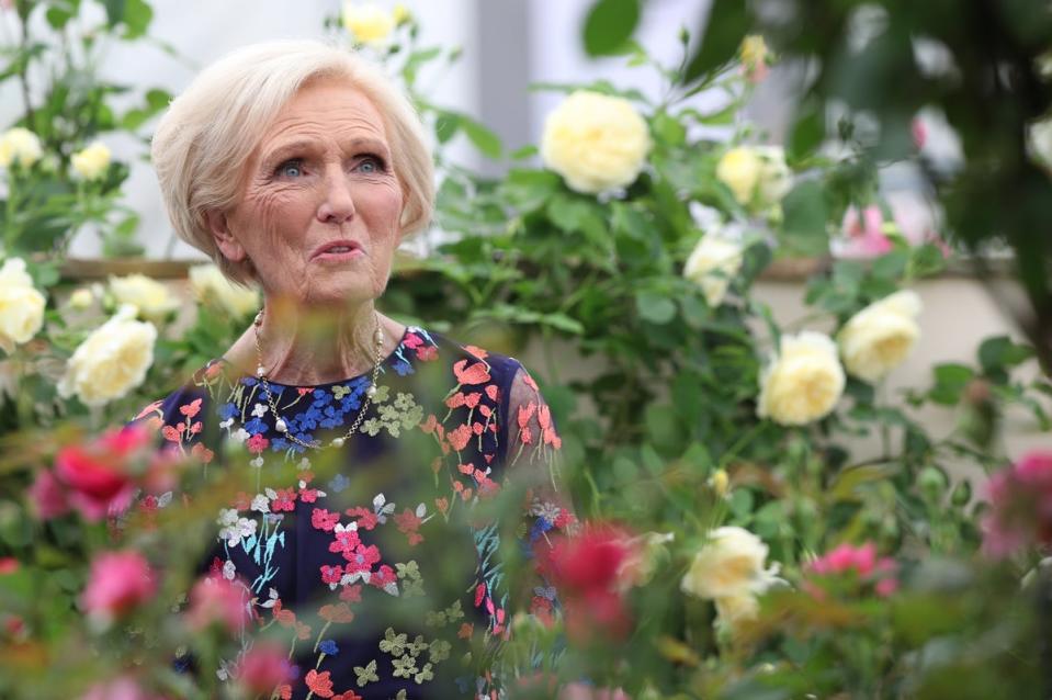 Mary Berry, RHS Chelsea Flower Show'da (PA)