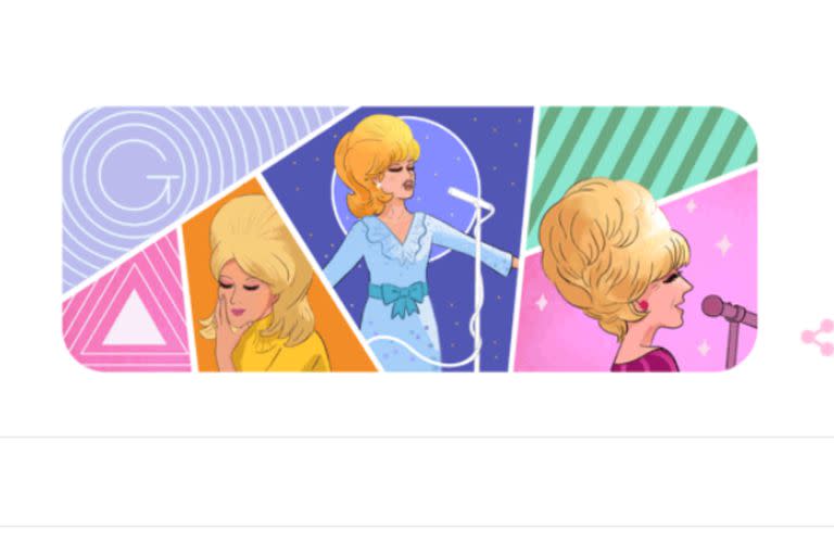 Google homenajeó a Dusty Springfield con su doodle (Foto: Captura de video)