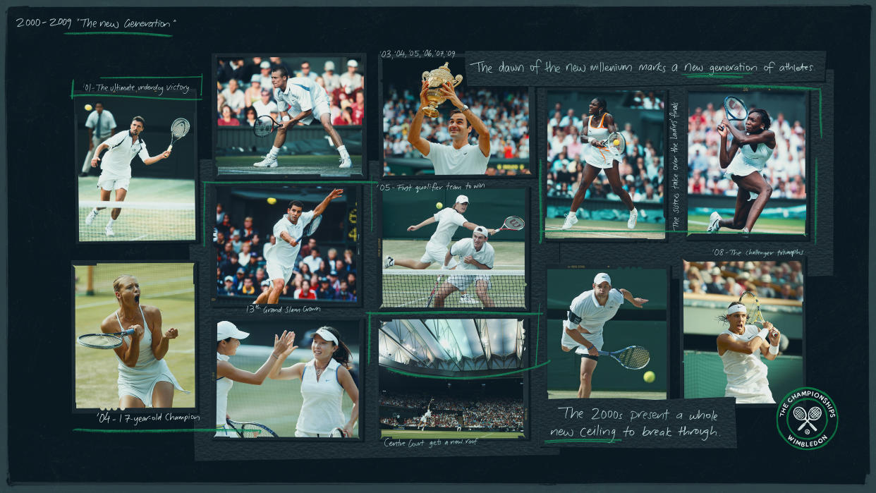 An NFT in the Wimbledon Centenary Collection representing the decade 2000-2009 (The All England Lawn Tennis and Croquet Club/PA). 