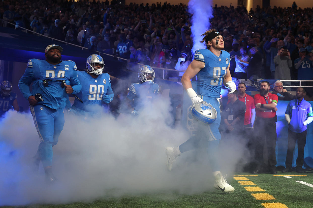 The Detroit Lions enter Thursday's Thanksgiving game against the Packers as one of the best teams in the NFL. (Gregory Shamus/Getty Images)