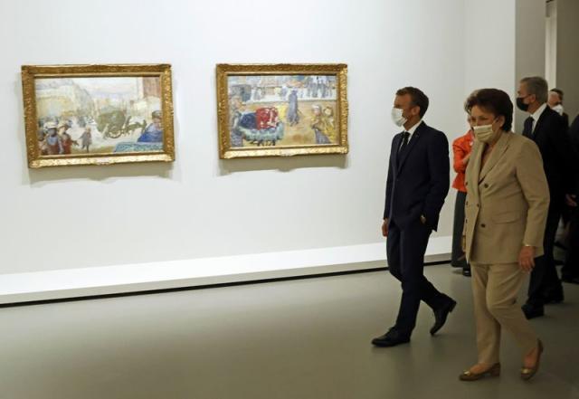 French president inaugurates new Louis Vuitton art museum