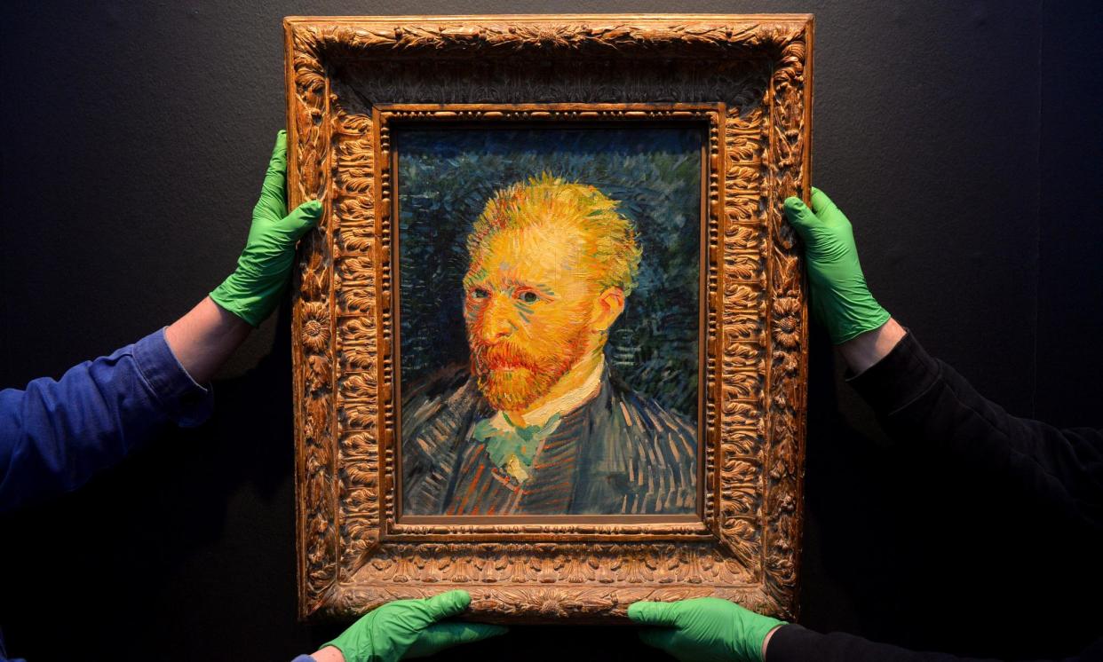 <span>Visitors to the paintings, which include Van Gogh’s Portrait of the Artist (1887), will be encouraged to take their own self-portraits.</span><span>Photograph: Wales news service</span>