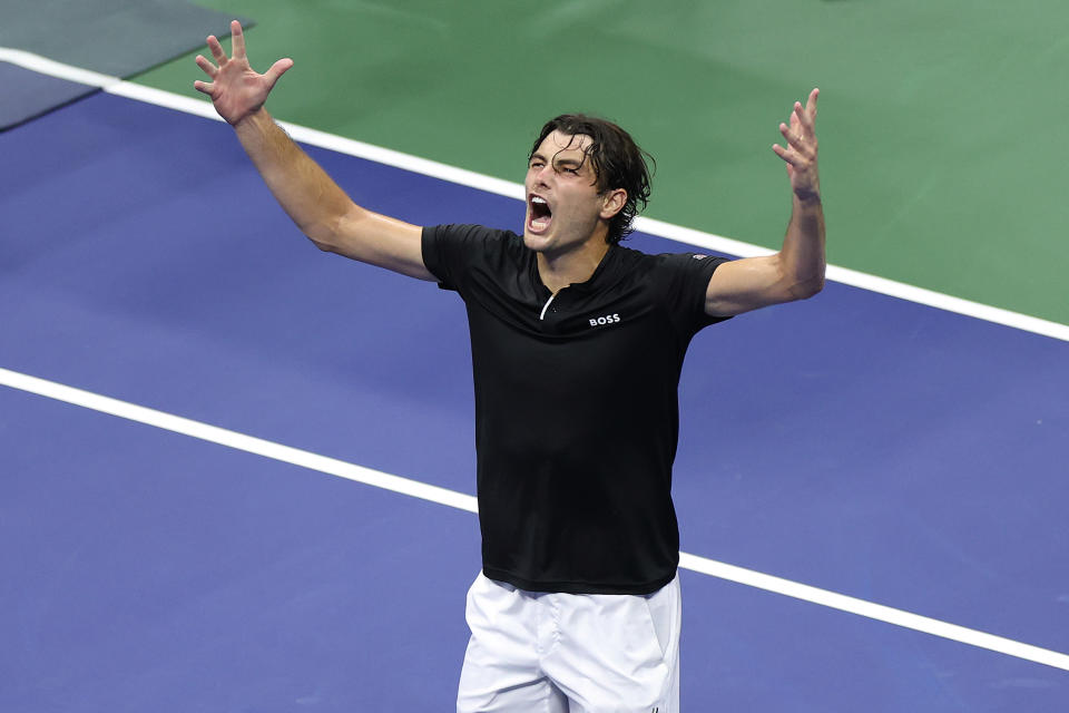 US Open men's semifinals Taylor Fritz defeats Frances Tiafoe; will