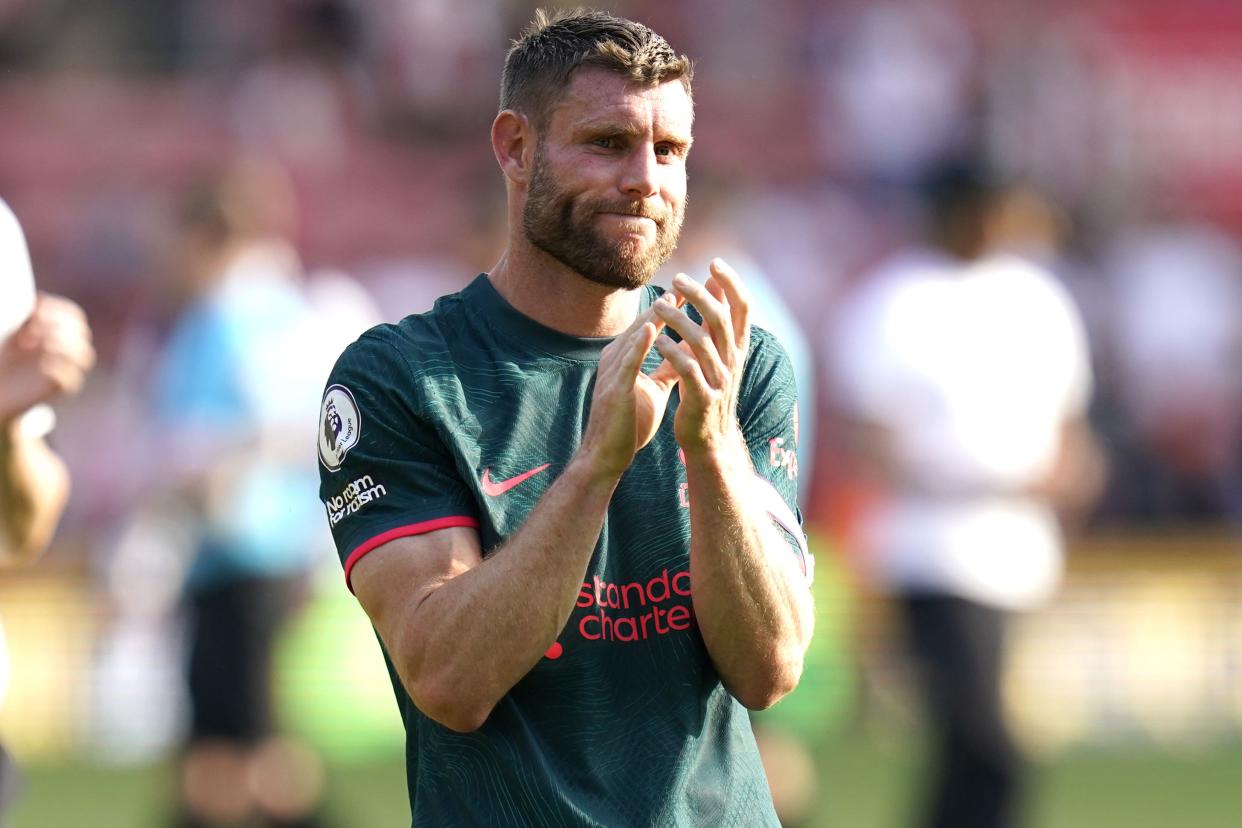 James Milner has joined Brighton following eight years with Liverpool (Andrew Matthews/PA) (PA Wire)