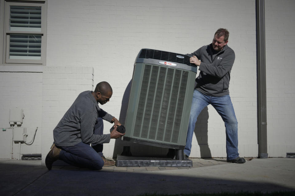 Maintain your AC unit before winter.<p>Trane</p>