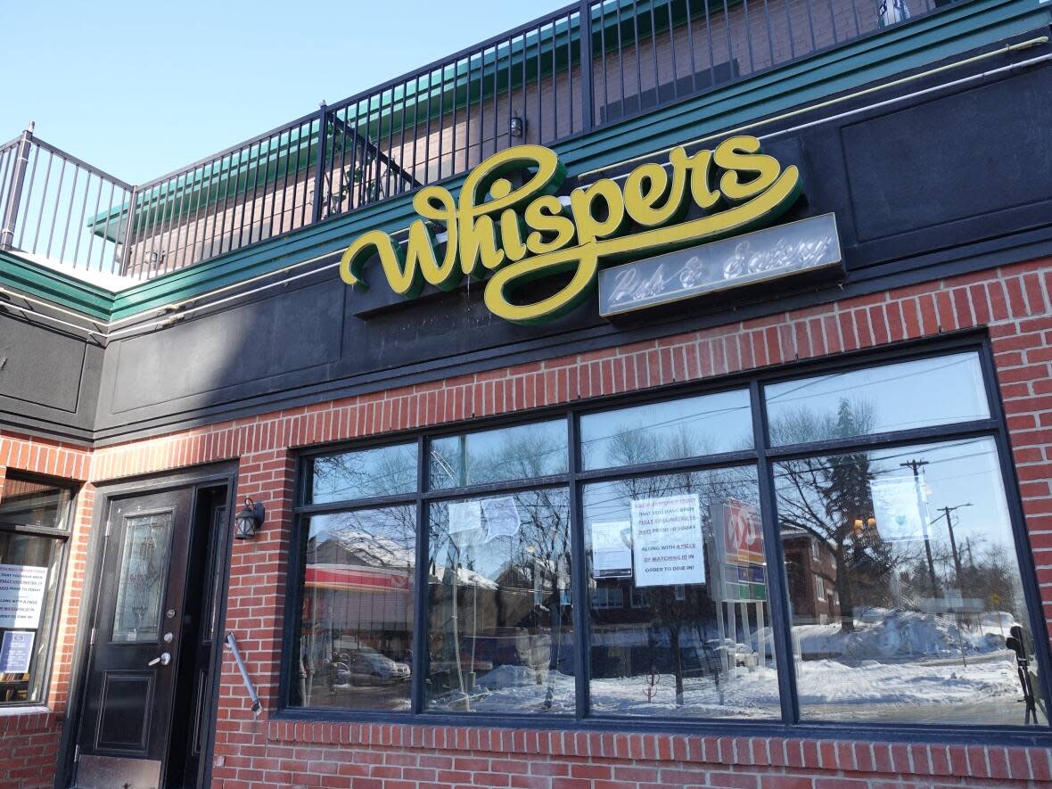 Whispers Pub & Eatery in Ottawa is closing its doors for now. Paul Williams says he'll miss his customers and staff dearly. (Giacomo Panico/CBC - image credit)