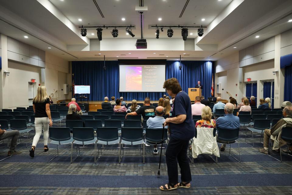 Martin County and the Treasure Coast Regional Planning Council holds the second of two community input meetings on the county's Comprehensive Plan on Thursday, Jan. 18, 2024, at the Blake Library in Stuart.