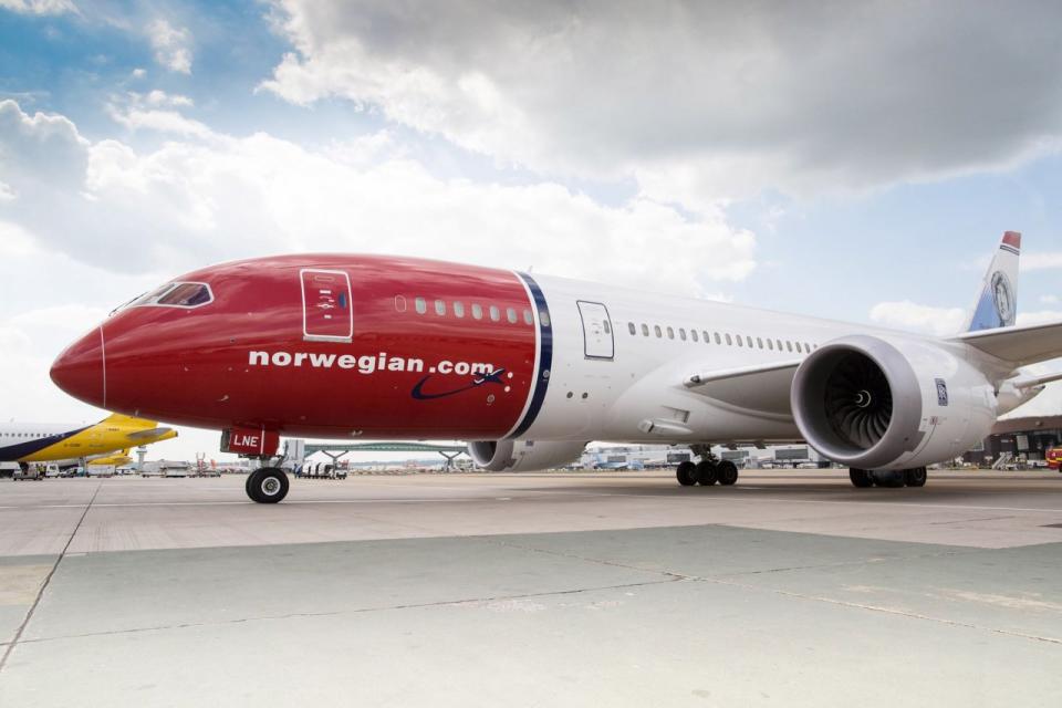 挪威穿梭航空公司(Norwegian Air Shuttle)。(翻攝自Norwegian臉書)