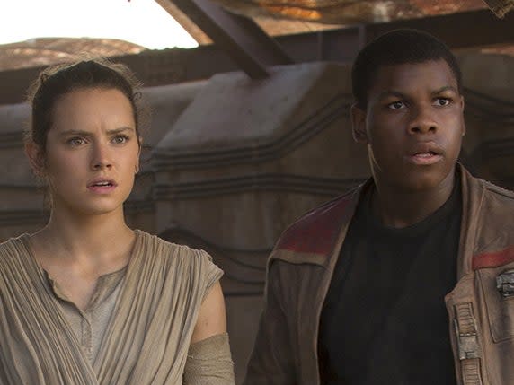 A barometer for what makes someone a movie star: Star Wars leads Daisy Ridley and John Boyega in 2015's 'The Force Awakens': Disney/Lucasfilm