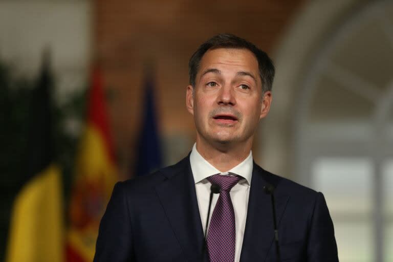 18/10/2021 El primer ministro de Bélgica, Alexander De Croo, comparece ante los medios de comunicación después de su reunión con el primer ministro de Bélgica, en el Complejo de La Moncloa.