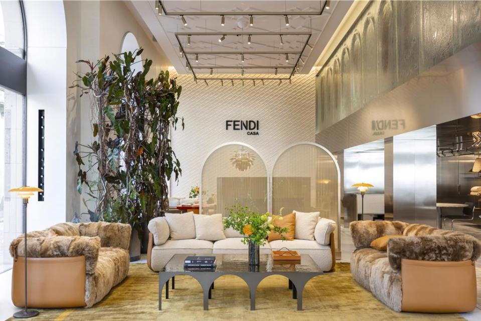 漢神百貨今年的開店慶邀來頂級義大利精品家具FENDI CASA。圖／漢神百貨提供