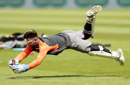 Cricket - India Nets - Edgbaston, Birmingham, Britain - July 31, 2018 India's Rishabh Pant during nets Action Images via Reuters/Andrew Boyers/Files