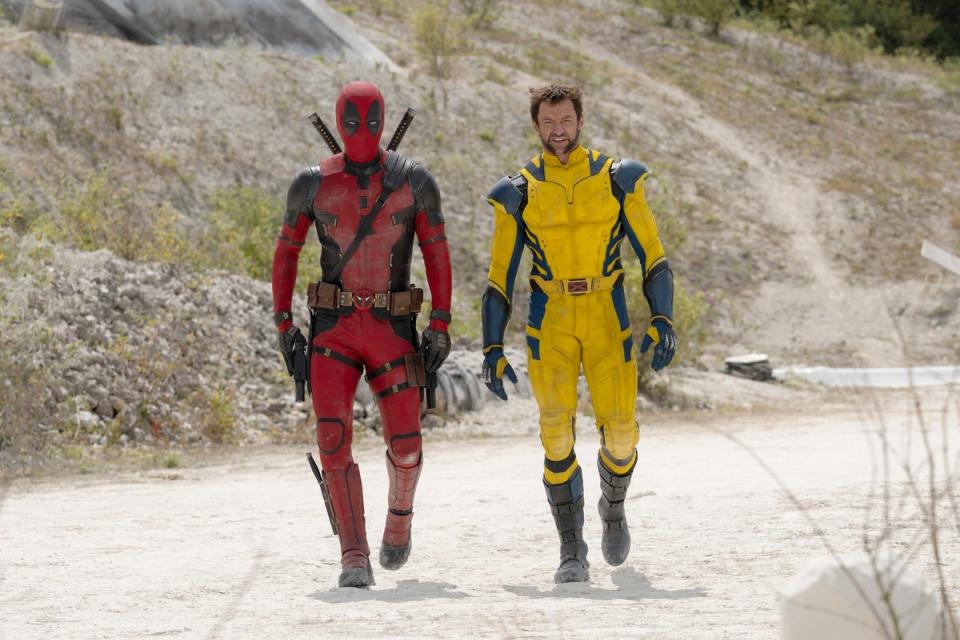 The titular characters in the upcoming ‘Deadpool  & Wolverine’ (© 2024 20th Century Studios / © and ™ 2024 MARVEL.)