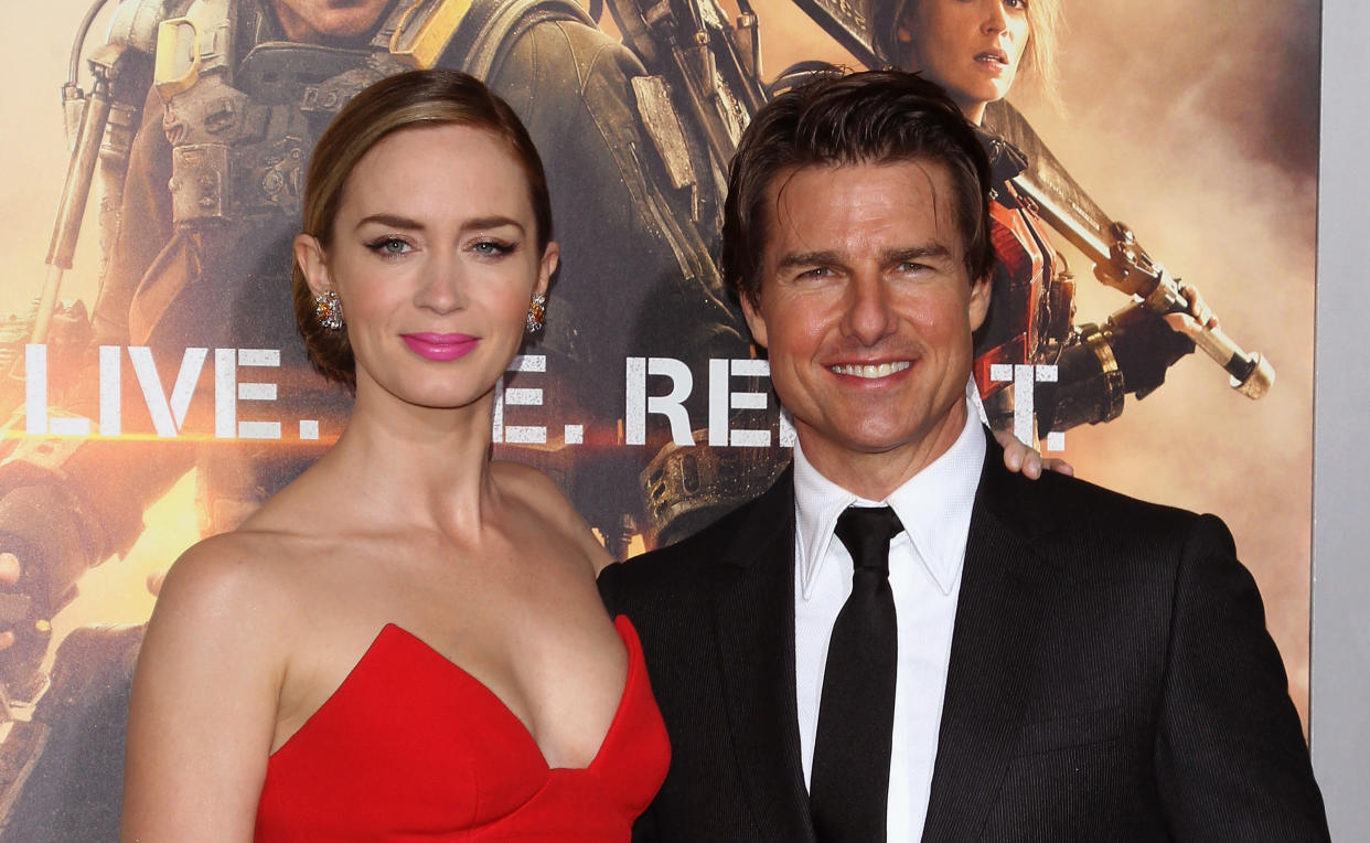 Emily Blunt appeared on the podcast Smartless and recalled being told to toughen up by co-star Tom Cruise. (Photo: Jim Spellman/WireImage)