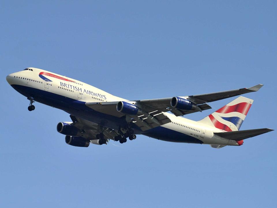 british airways boeing 747