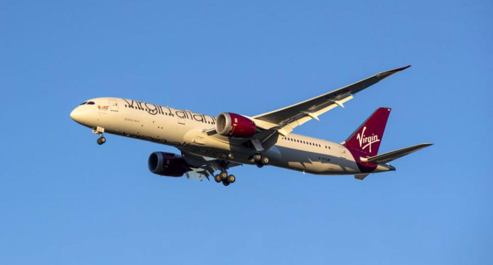 A Virgin Atlantic flight narrowly avoided two drones when it landed at London's Heathrow Airport. Source: Getty